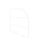 Rev-A-Shelf Steel, White, 0.75 in W, 18 in H, 20 in D, 19.66 in L, White 597-18-52 - alternate 1